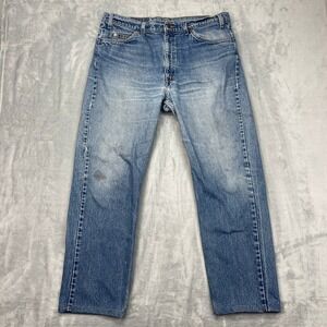 Levi's 505 Jeans Mens 40x32 Blue Denim Faded Comfort Regular Fit Straight Leg